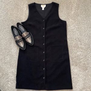 Talbots thin corduroy black jumper